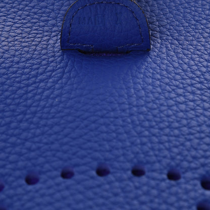 Hermes Taurillon Clemence Evelyne III PM Bleu Electrique 7 of 8