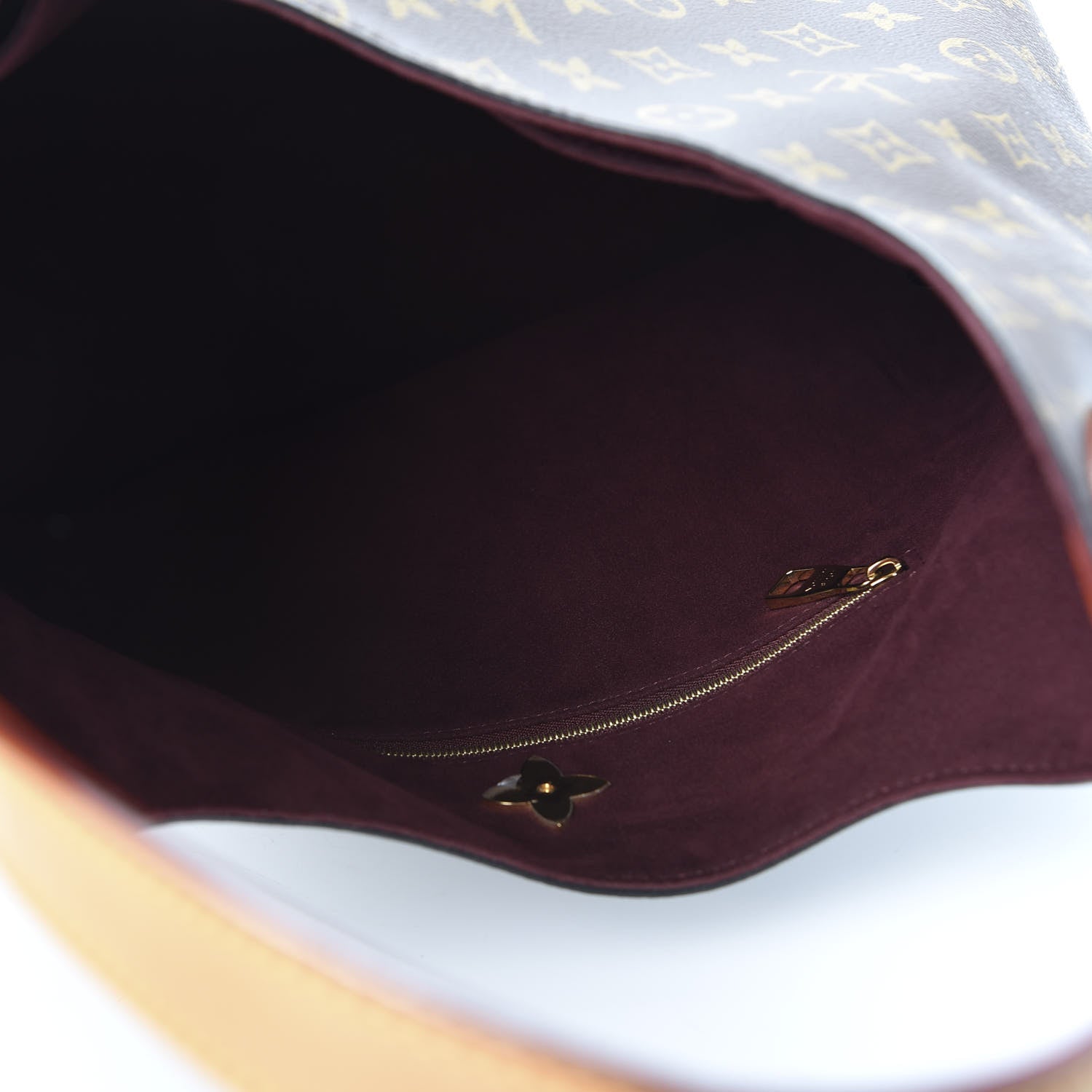 Louis Vuitton Monogram Flower Hobo Beige 4 of 9
