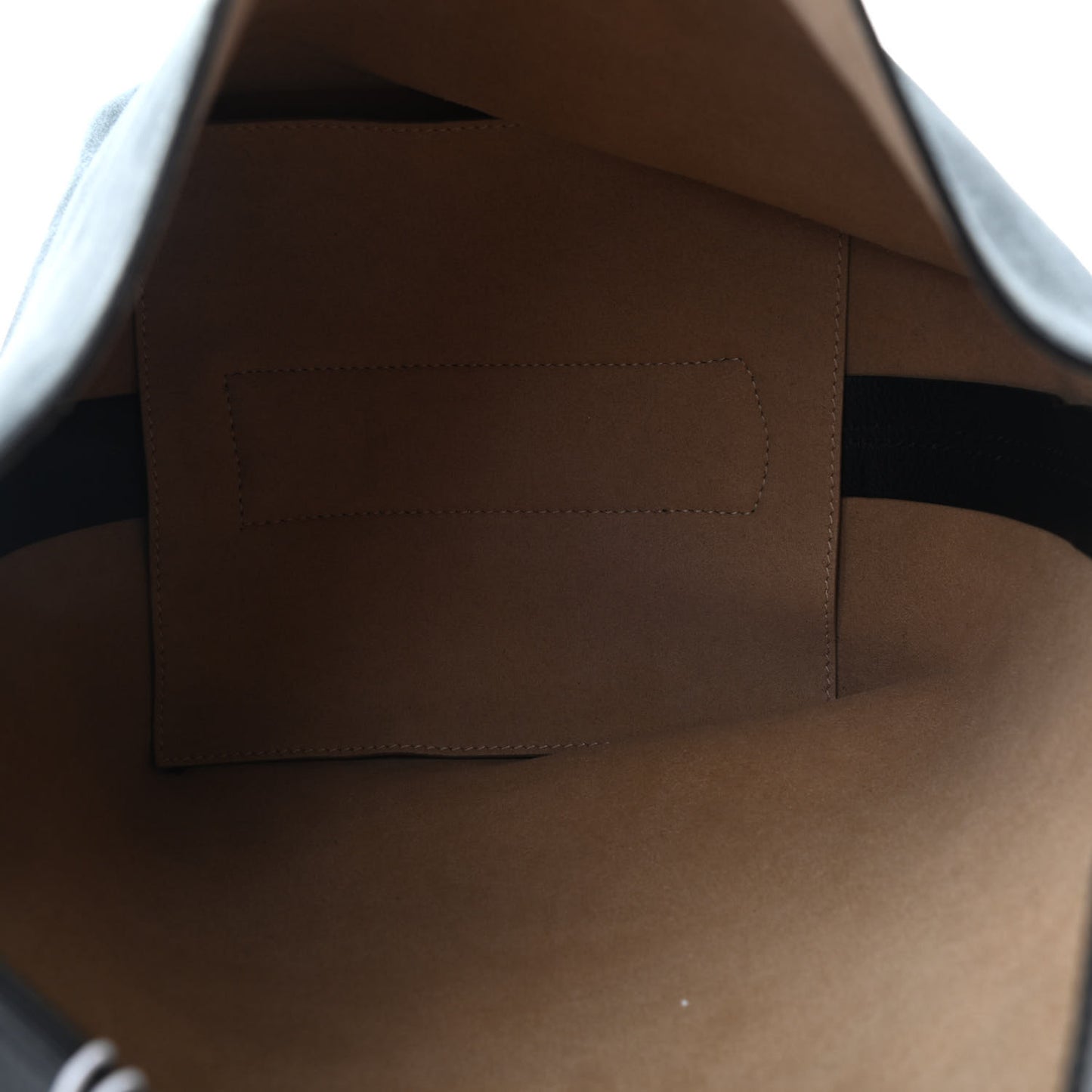 Suede Crinkled Patent Deerskin Medium GV Bucket Bag Aubergine Graphite