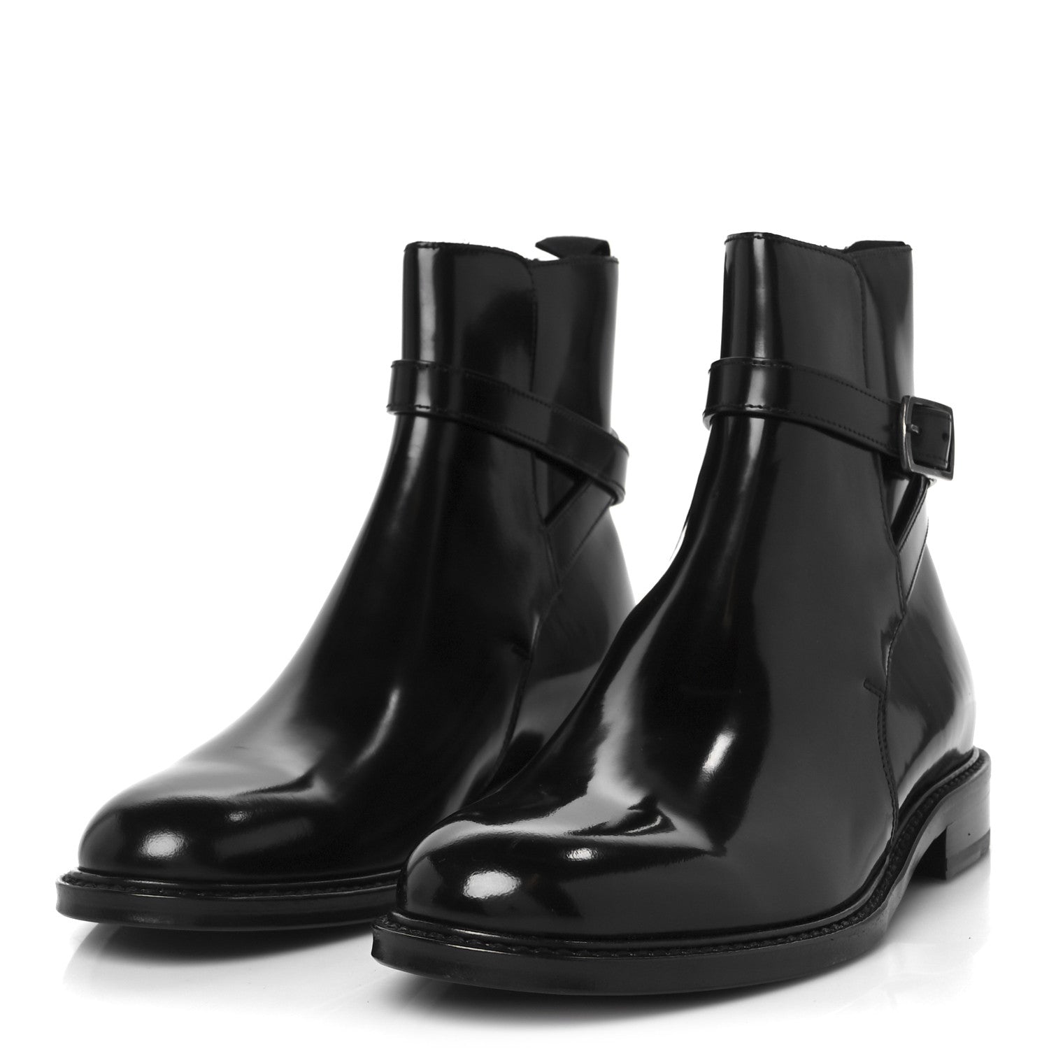 Saint Laurent Buello Top Army 20 Boots 37 Black 4 of 9