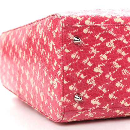 Christian Dior Snakeskin Medium Lady Dior Pink White 7 of 11