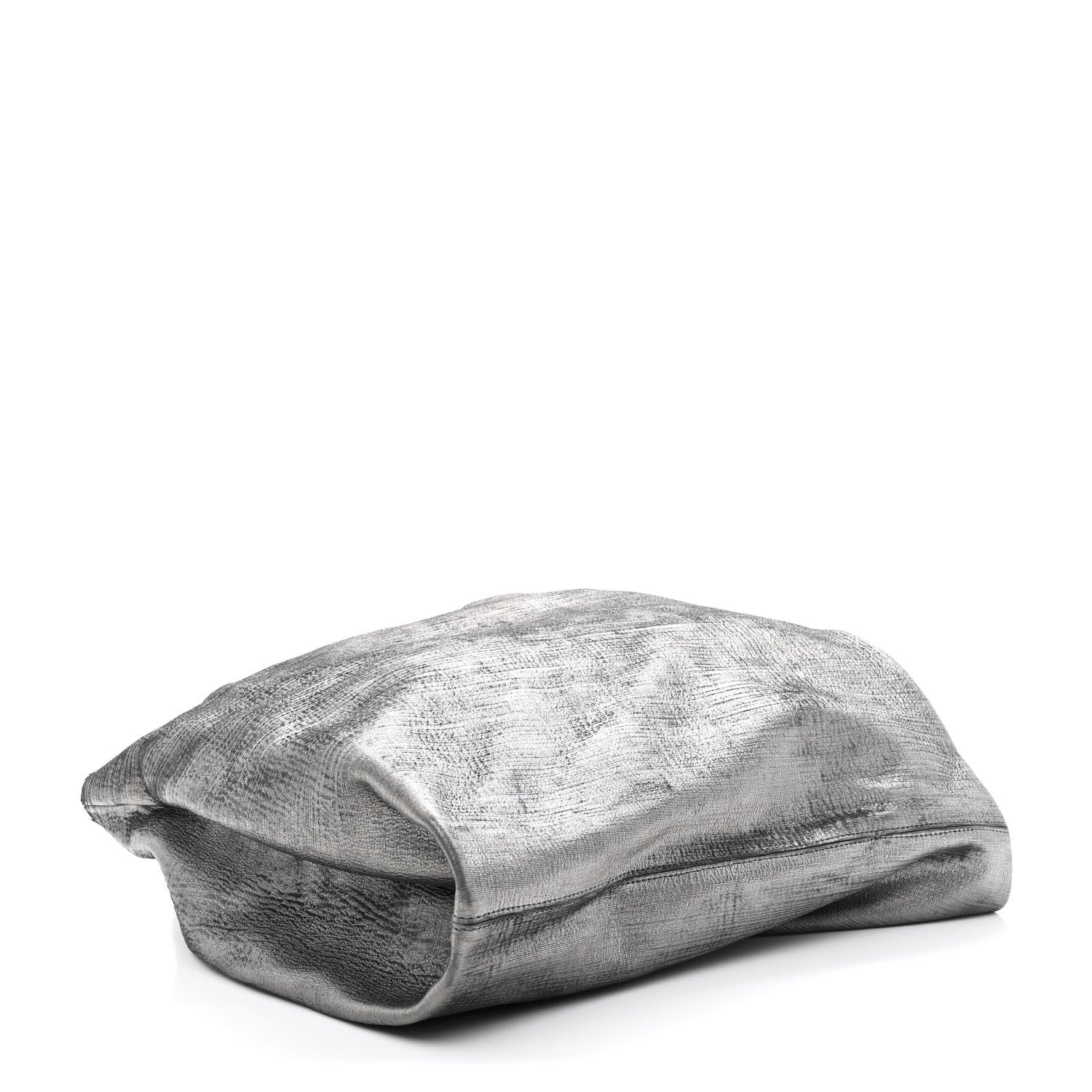 alexanderwang シルバー バッグ Alexander Wang Metallic Pleated Calfskin Hilary Tote Silver