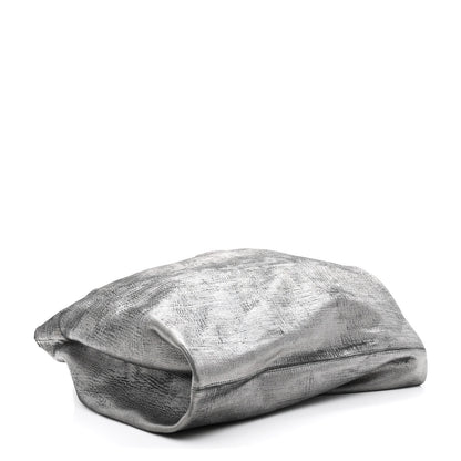 Alexander Wang Metallic Pleated Calfskin Hilary Tote Silver 4 of 11