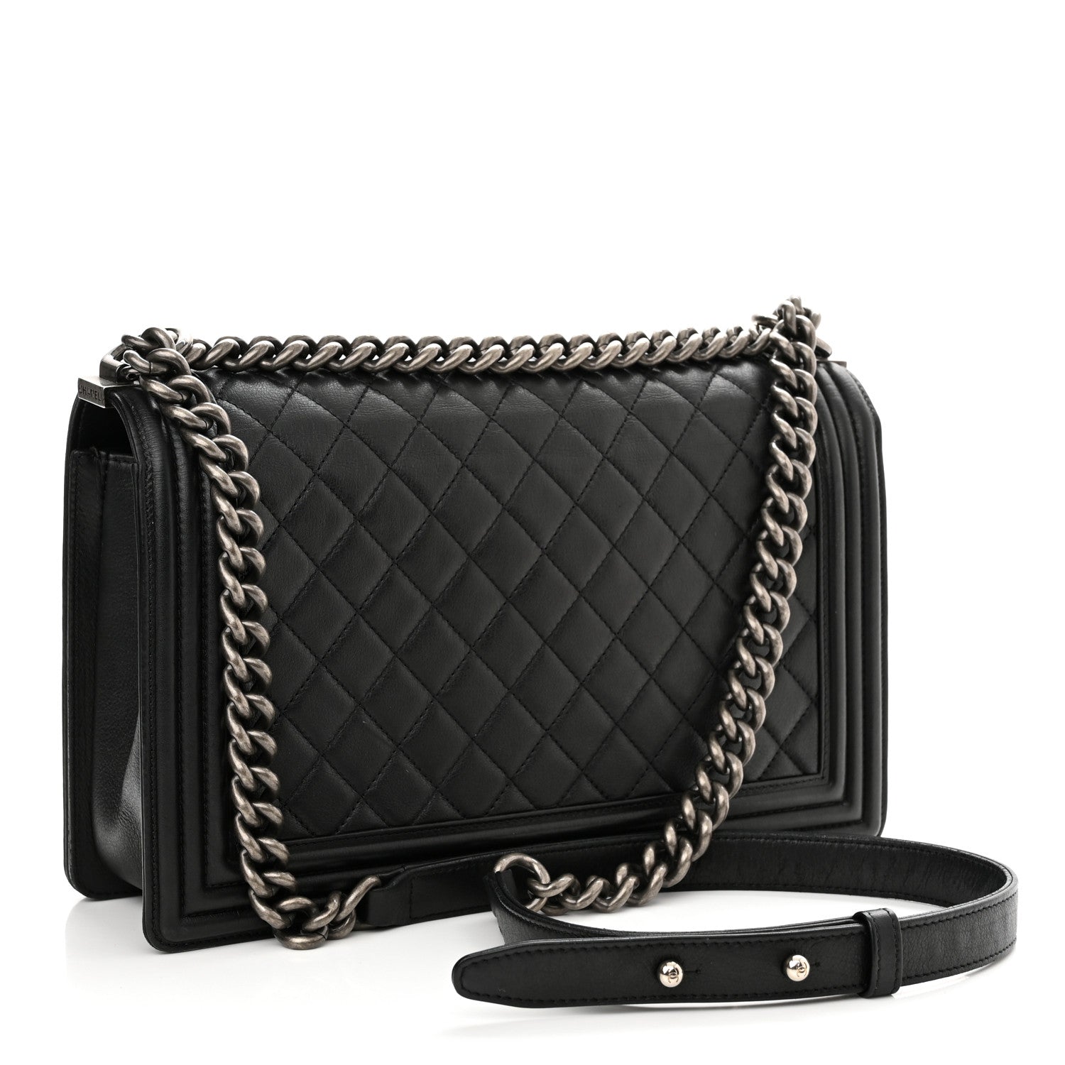 Chanel Calfskin Quilted New Medium Boy Flap Black 3 of 11