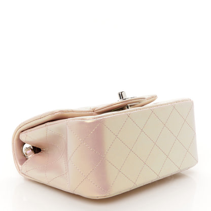 Chanel Iridescent Calfskin Quilted Mini Square Flap Pink 4 of 11