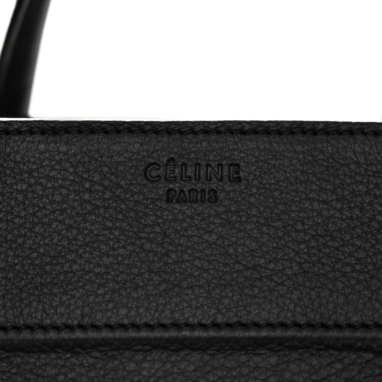 Celine Supple Calfskin Medium Phantom Luggage Black 6 of 10