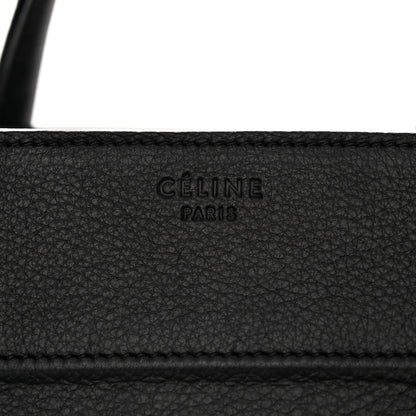 Celine Supple Calfskin Medium Phantom Luggage Black 6 of 10