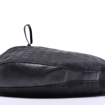 Gucci Monogram Drawstring Hobo Black 8 of 9