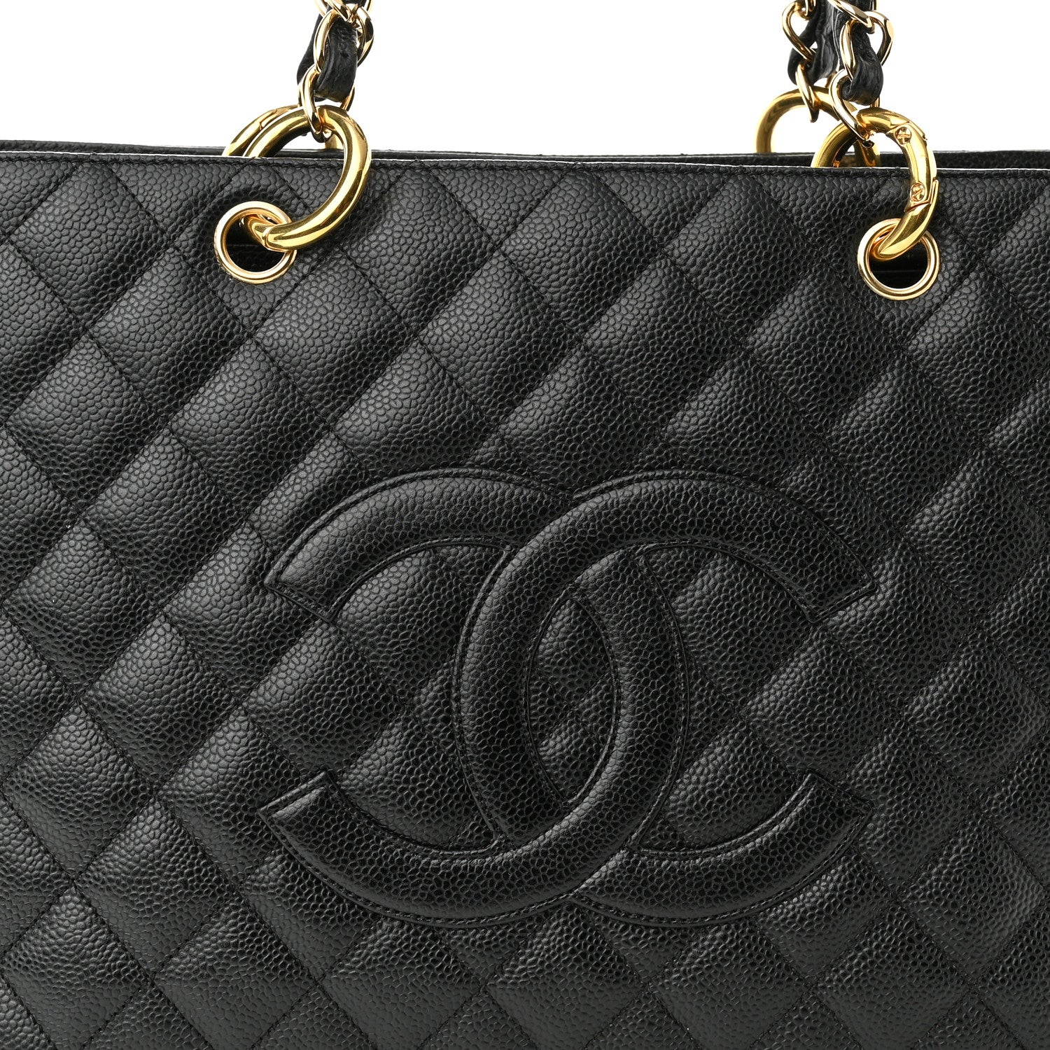 Chanel Caviar Quilted Grand Shopping Tote GST Black 7 of 10