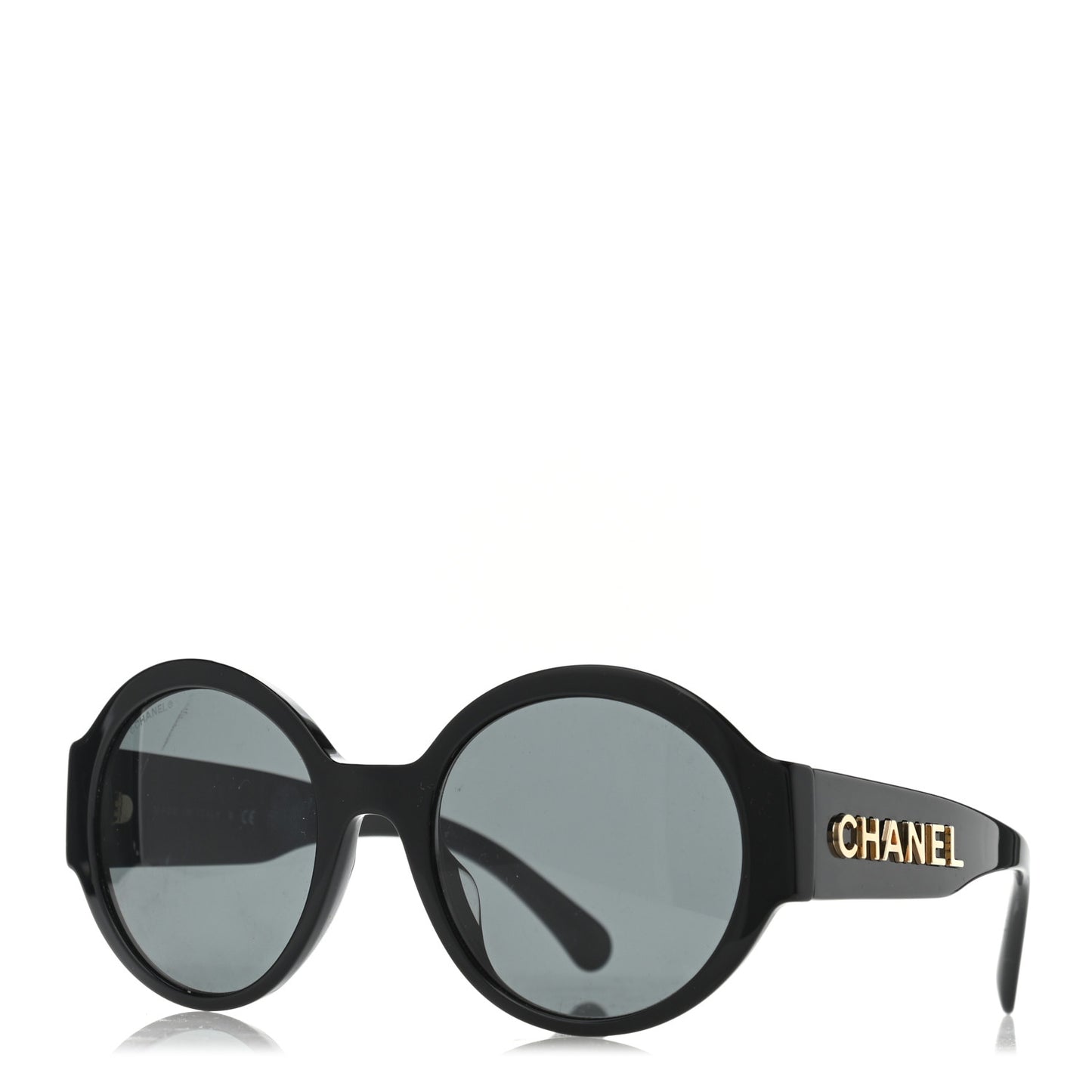 Acetate Round Sunglasses 5410 Black