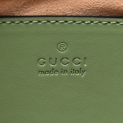 Gucci Calfskin Matelasse Chevron Small GG Marmont Chain Shoulder Bag Salamander Green 6 of 10