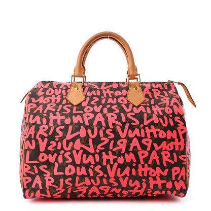 Louis Vuitton Monogram Graffiti Speedy 30 Fuchsia 1 of 11