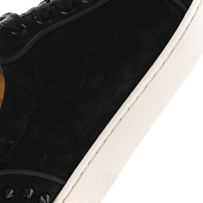 Christian Louboutin Veau Velours Spikes Womens Vieira Flat Sneakers 37 Black 10 of 14