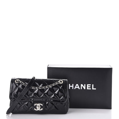 Chanel Patent Quilted Small Coco Shine Flap Black 9 of 9