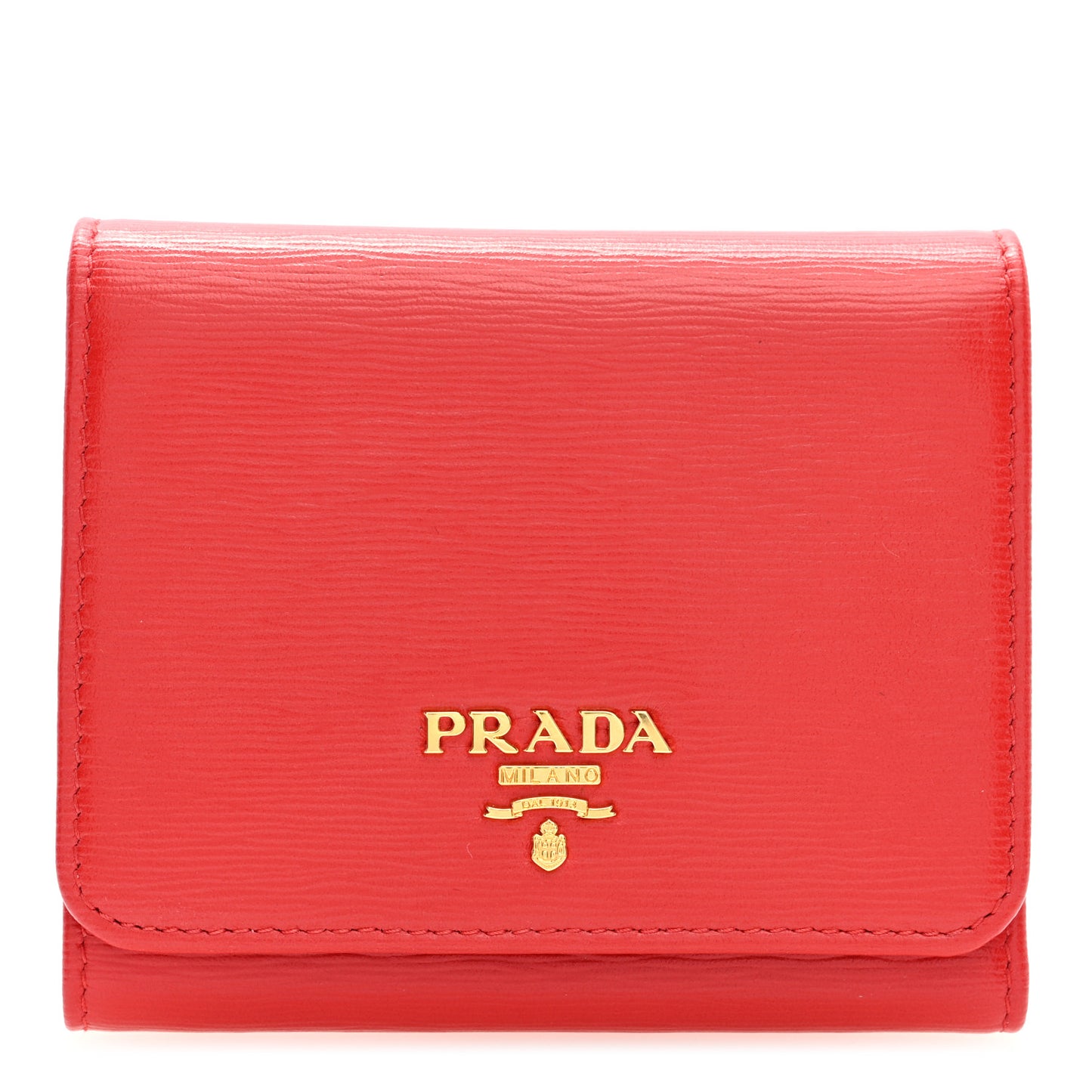 Vitello Move Tri-Fold Compact Wallet Black Lacca Lacca