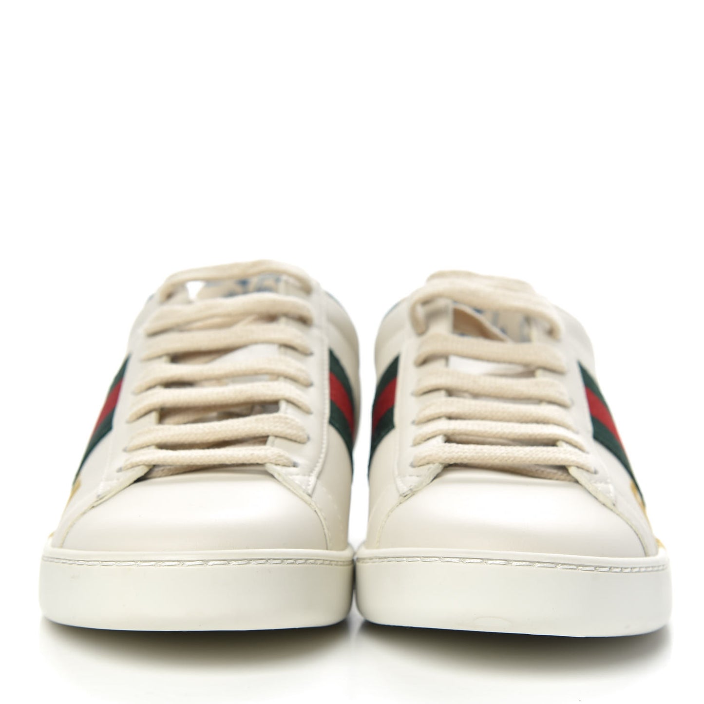 X SEGA Calfskin Ayers Web Guccy Womens Ace Sneakers 35.5 White
