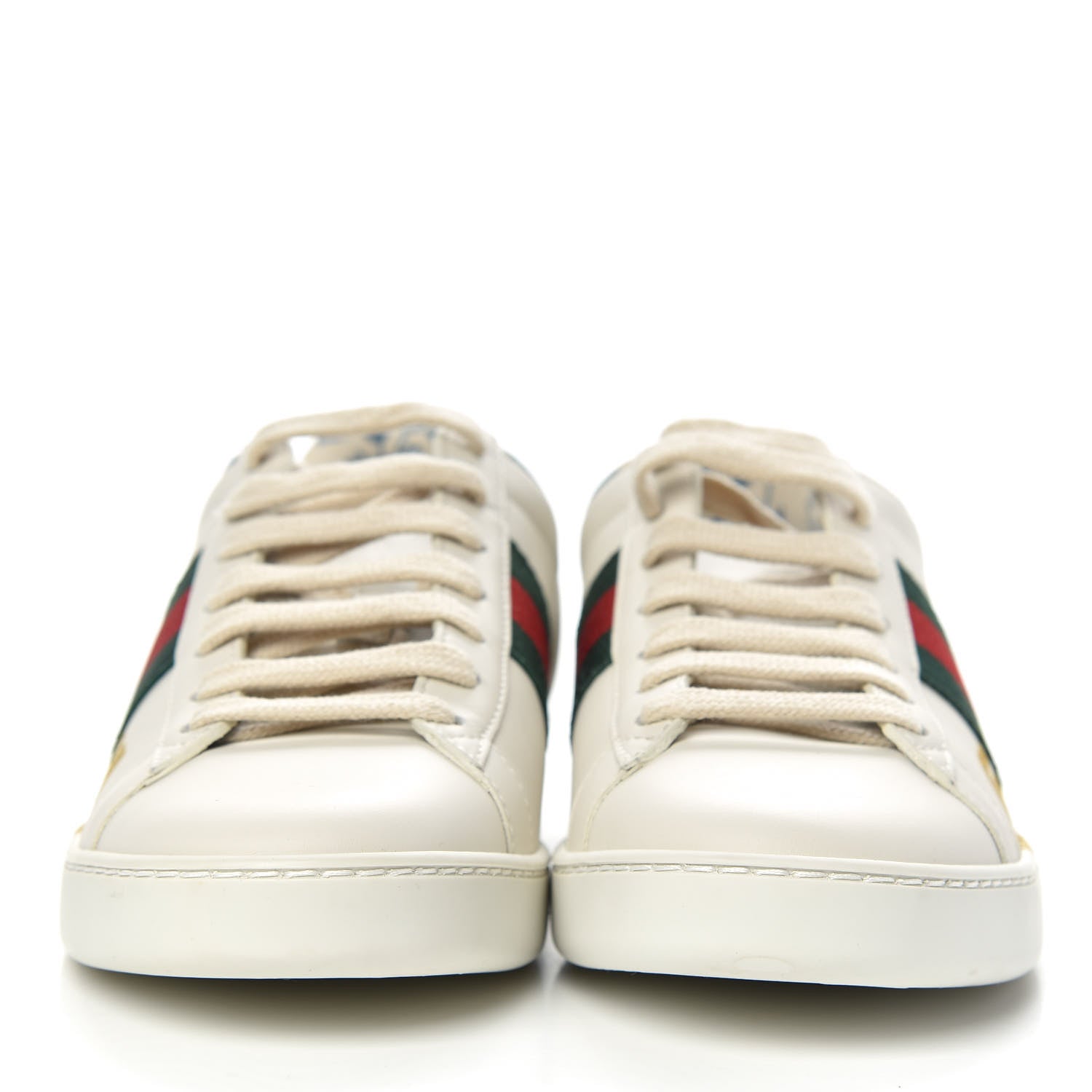 Gucci X SEGA Calfskin Ayers Web Guccy Womens Ace Sneakers 35.5 White 2 of 10
