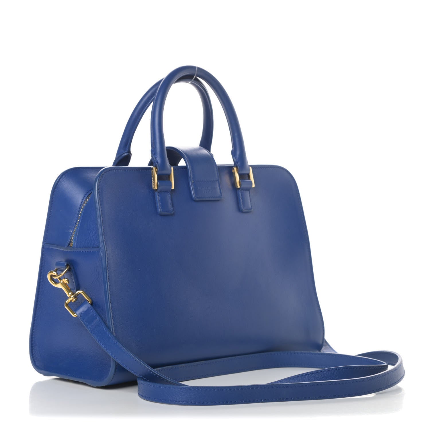Saint Laurent Calfskin Monogram Baby Cabas Blue 4 of 19