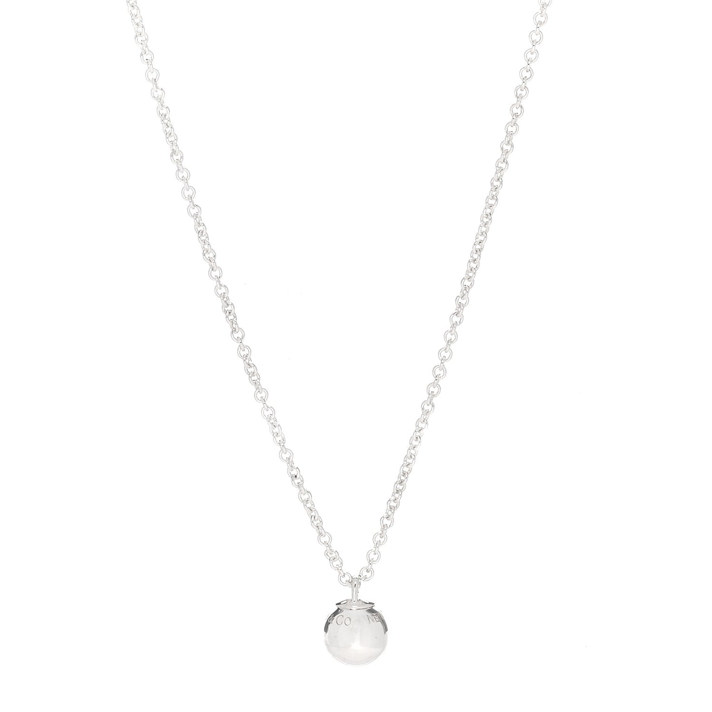 Sterling Silver 8mm HardWear Ball Pendant Necklace