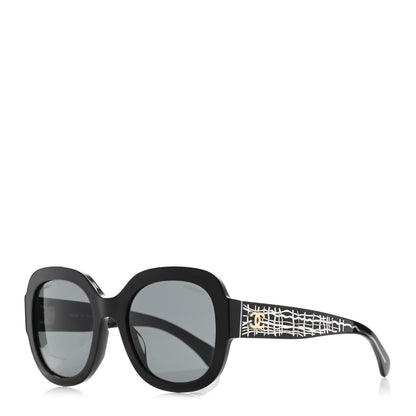 Chanel Acetate Pantos Sunglasses 5433 Black 1 of 8