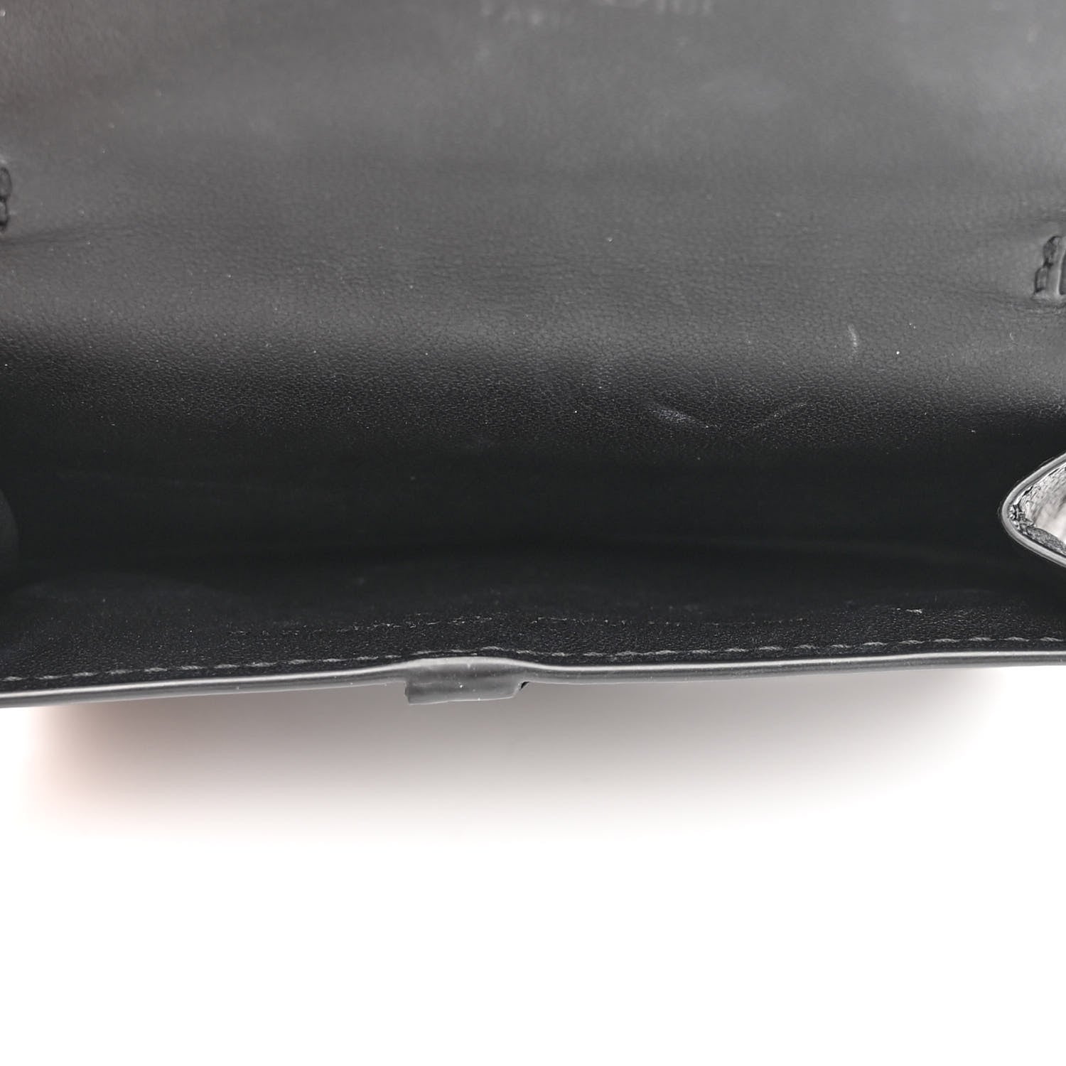 Christian Dior Ultra Matte Calfskin Nano Saddle Chain Pouch Black 6 of 11