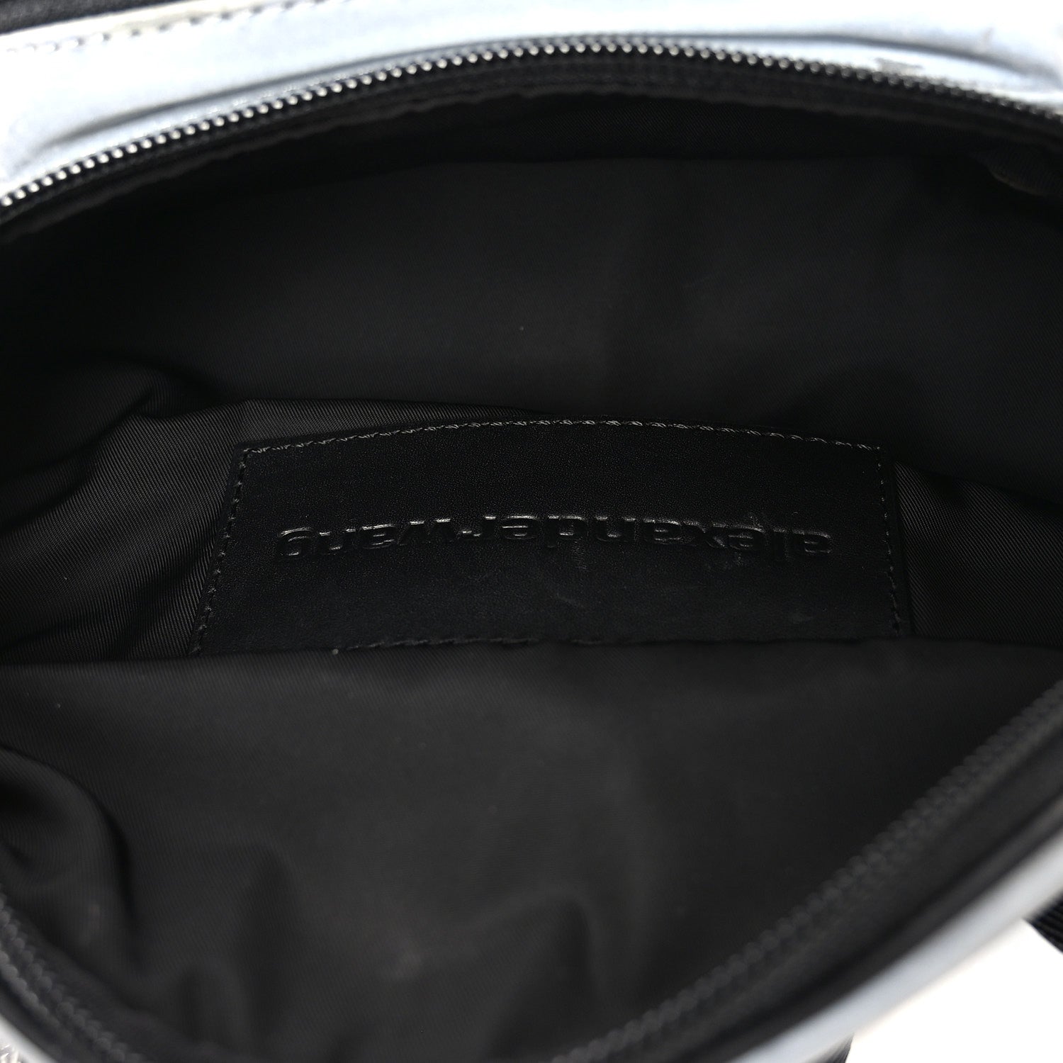 Alexander Wang Nylon Logo Printed Attica Belt Bag Reflective Silver 4 of 8
