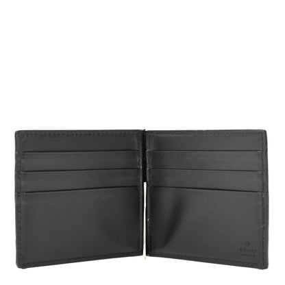 Gucci Calfskin GG Tennis Embossed Bi-Fold Wallet Black 5 of 9