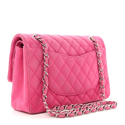 Chanel Iridescent Caviar Quilted Medium Double Flap Pink 3 of 16