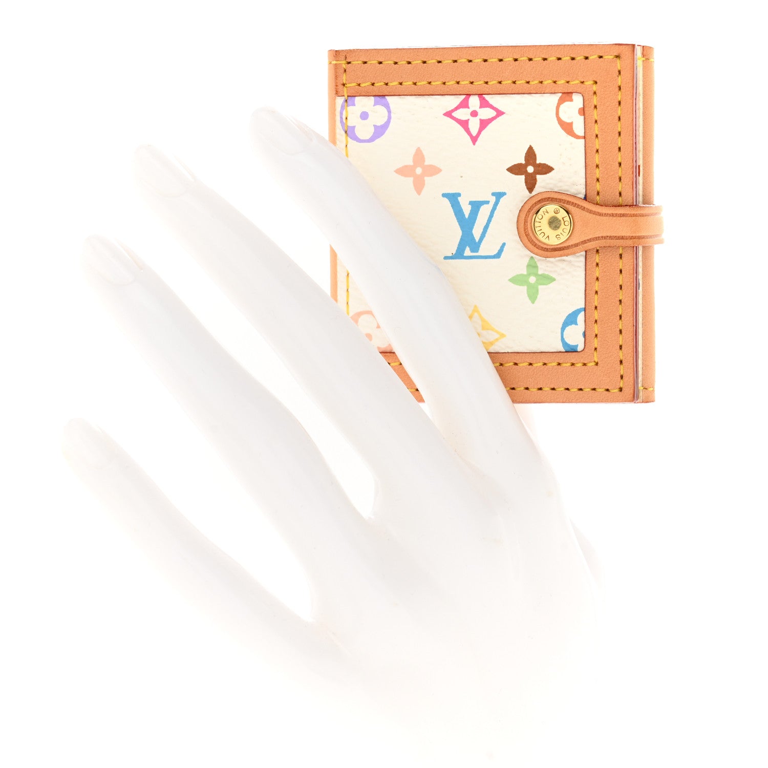 Louis Vuitton Monogram Multicolor 4 Photo Frame Wallet White 2 of 7