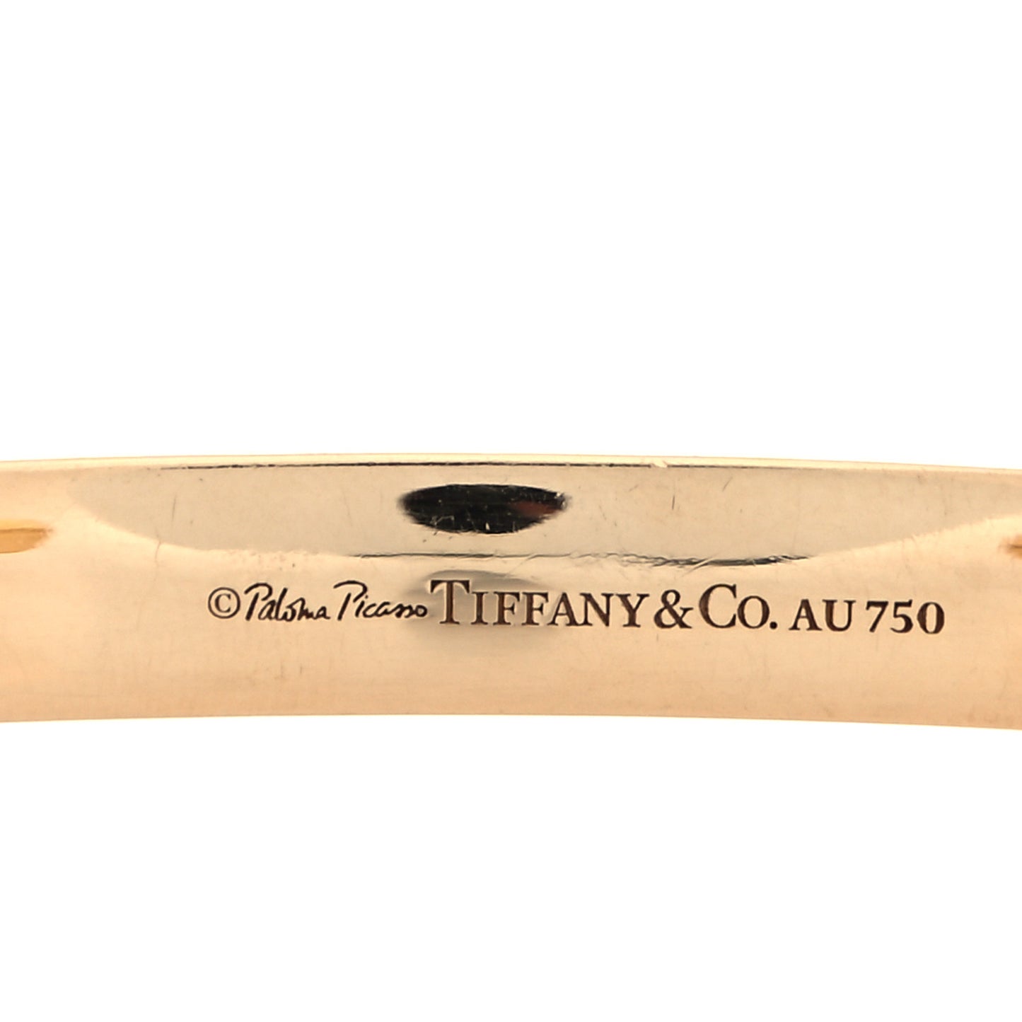 18K Yellow Gold Paloma Picasso Groove Cuff Bracelet