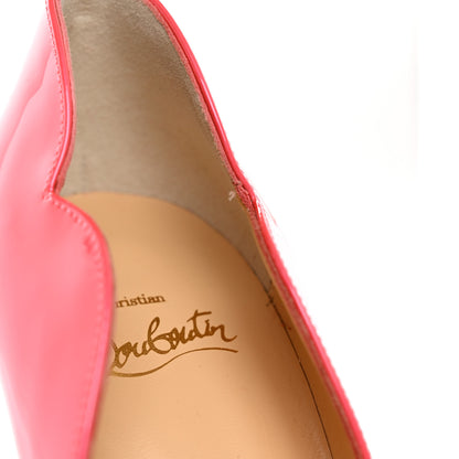 Christian Louboutin Metallic Patent Fluo Hot Chick 100 Pumps 37.5 Florida 11 of 12