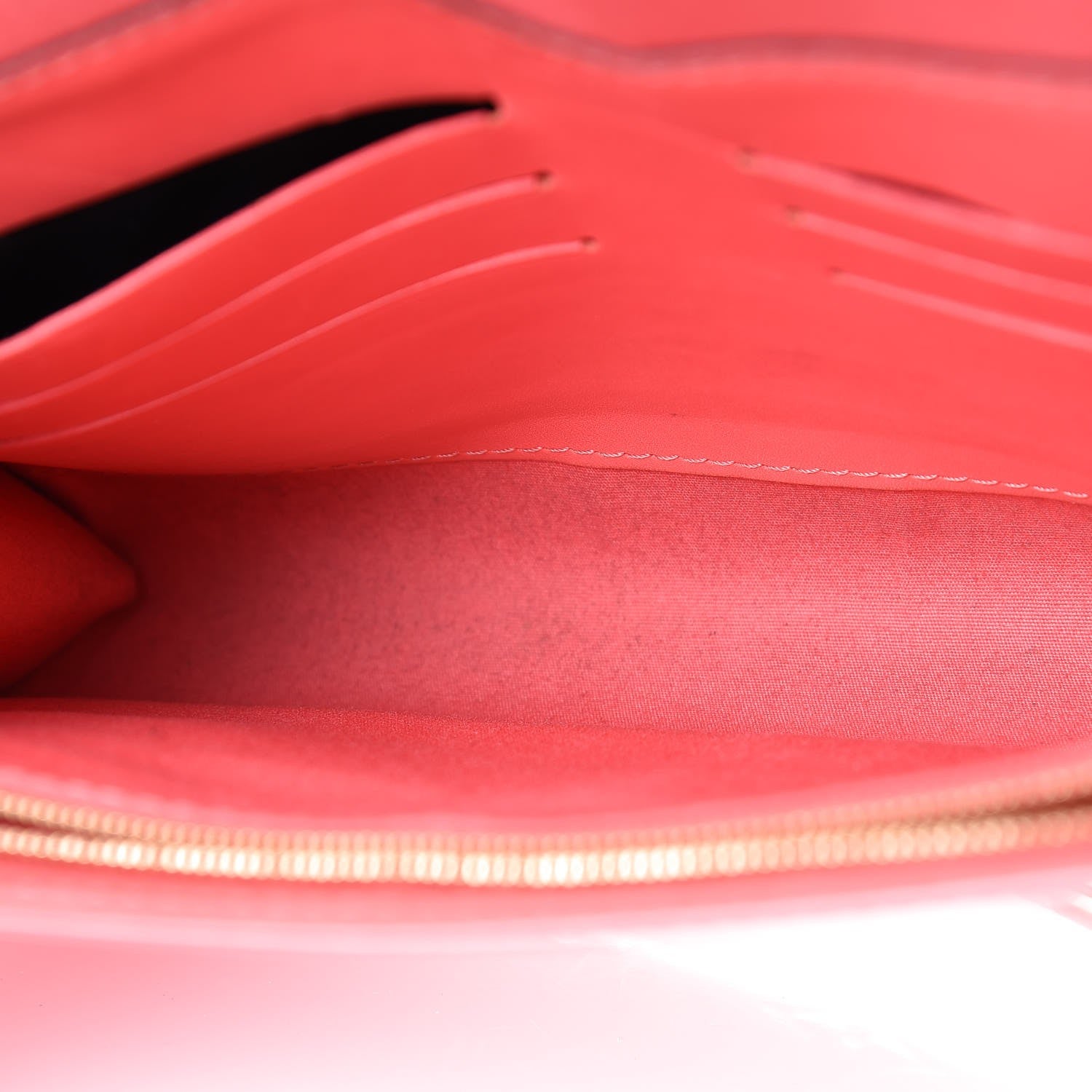 Louis Vuitton Vernis Ana Clutch Rose Litchi 9 of 12