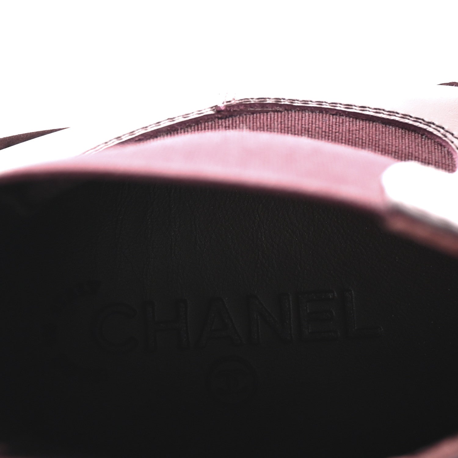 Chanel Calfskin Cap Toe CC Short Boots 40.5 Burgundy 8 of 9