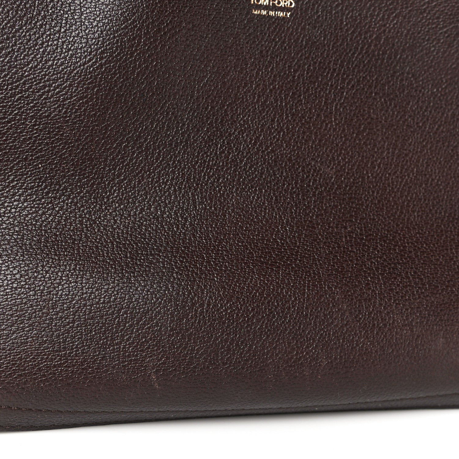 Tom Ford Pebbled Calfskin Large Jennifer Dark Brown 21 of 30