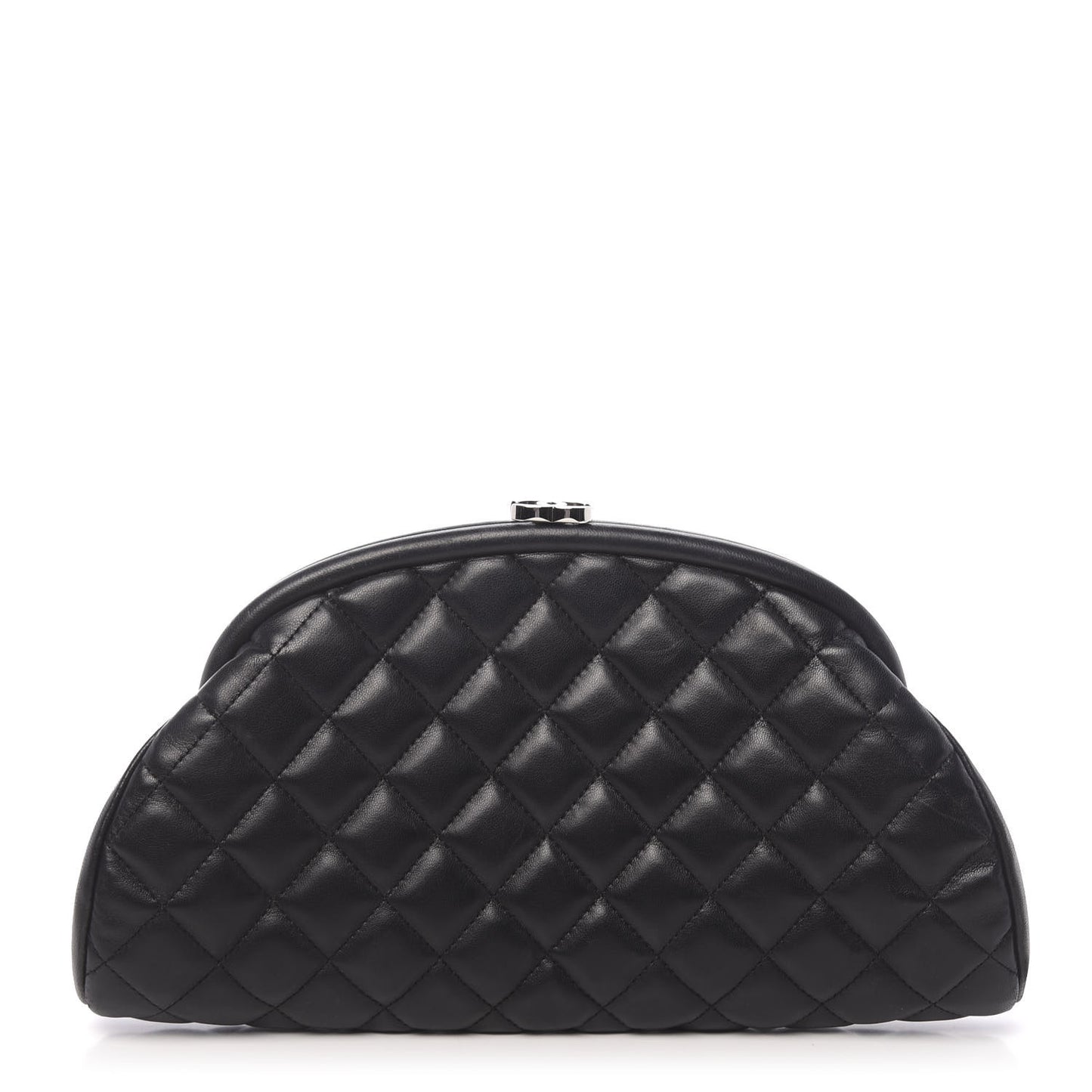 Lambskin Quilted Timeless Clutch Black
