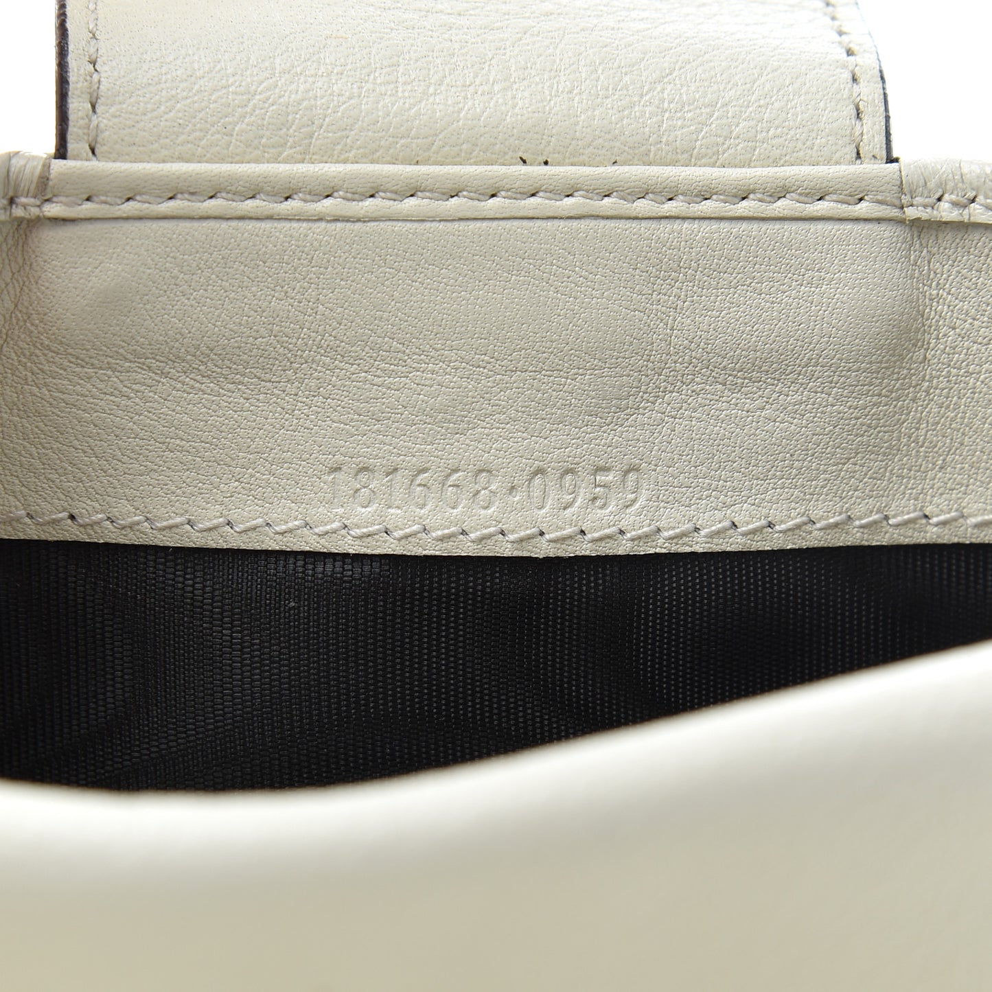 Guccissima Ladies Web Long Wallet Off White