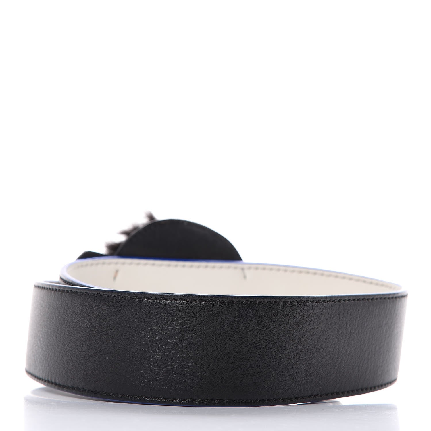 Fendi Vitello Dolce Mink Fur Karlito Inlay Strap You Black Multicolor 3 of 5