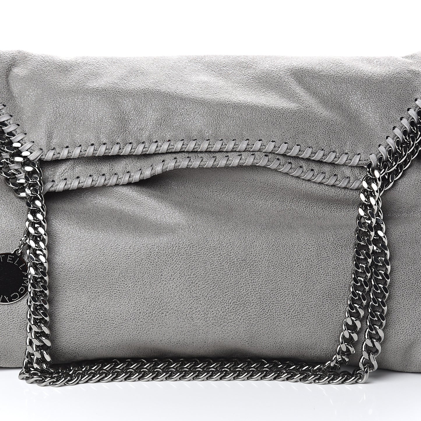 Shaggy Deer Small Falabella Tote Light Grey