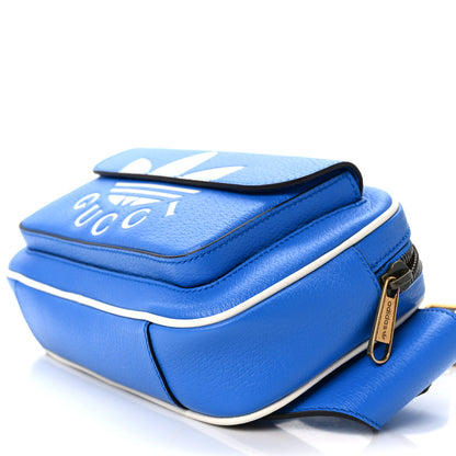 Gucci X ADIDAS Textured Dollar Calfskin Belt Bag Blue 10 of 10