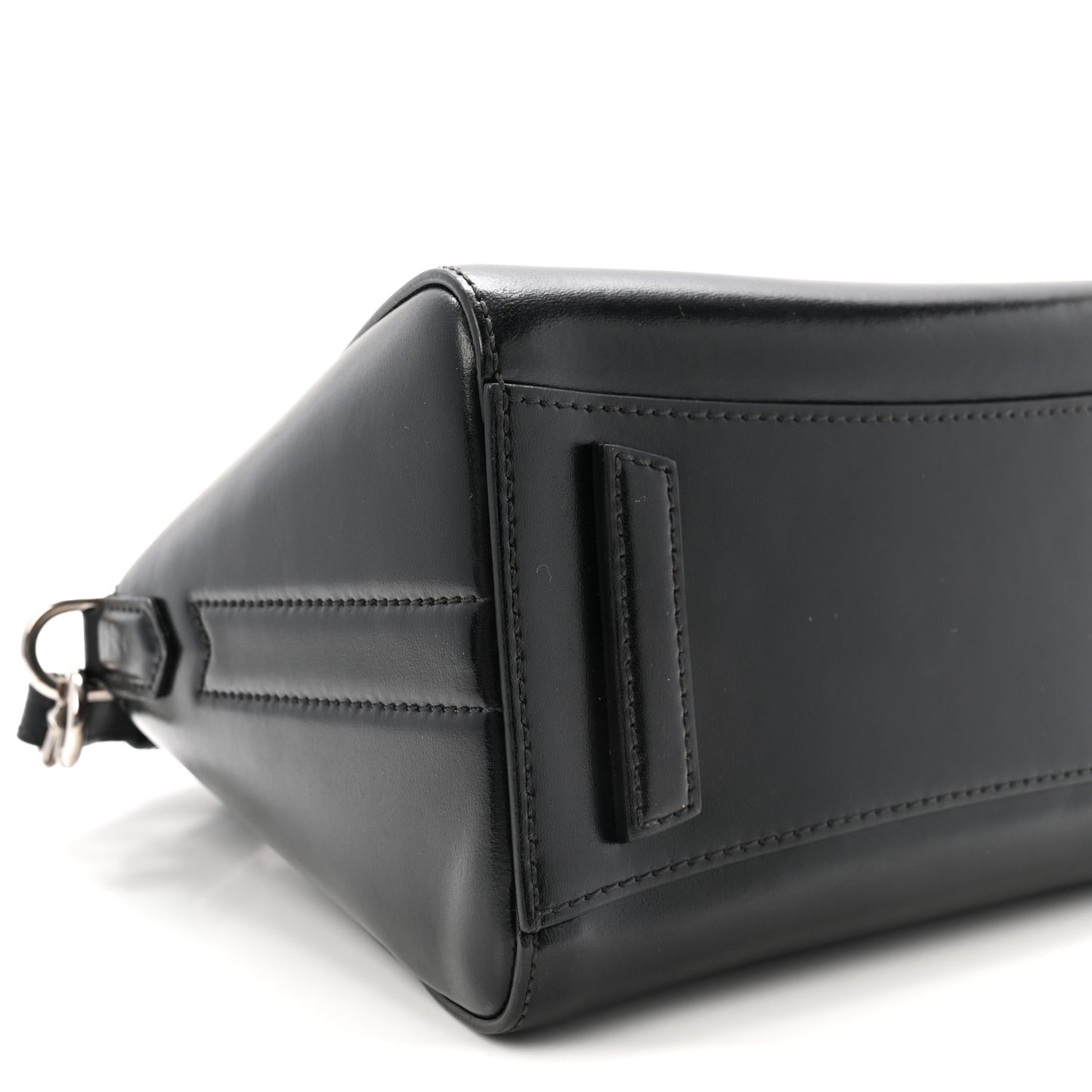 Shiny Lord Calfskin Mini Antigona Black