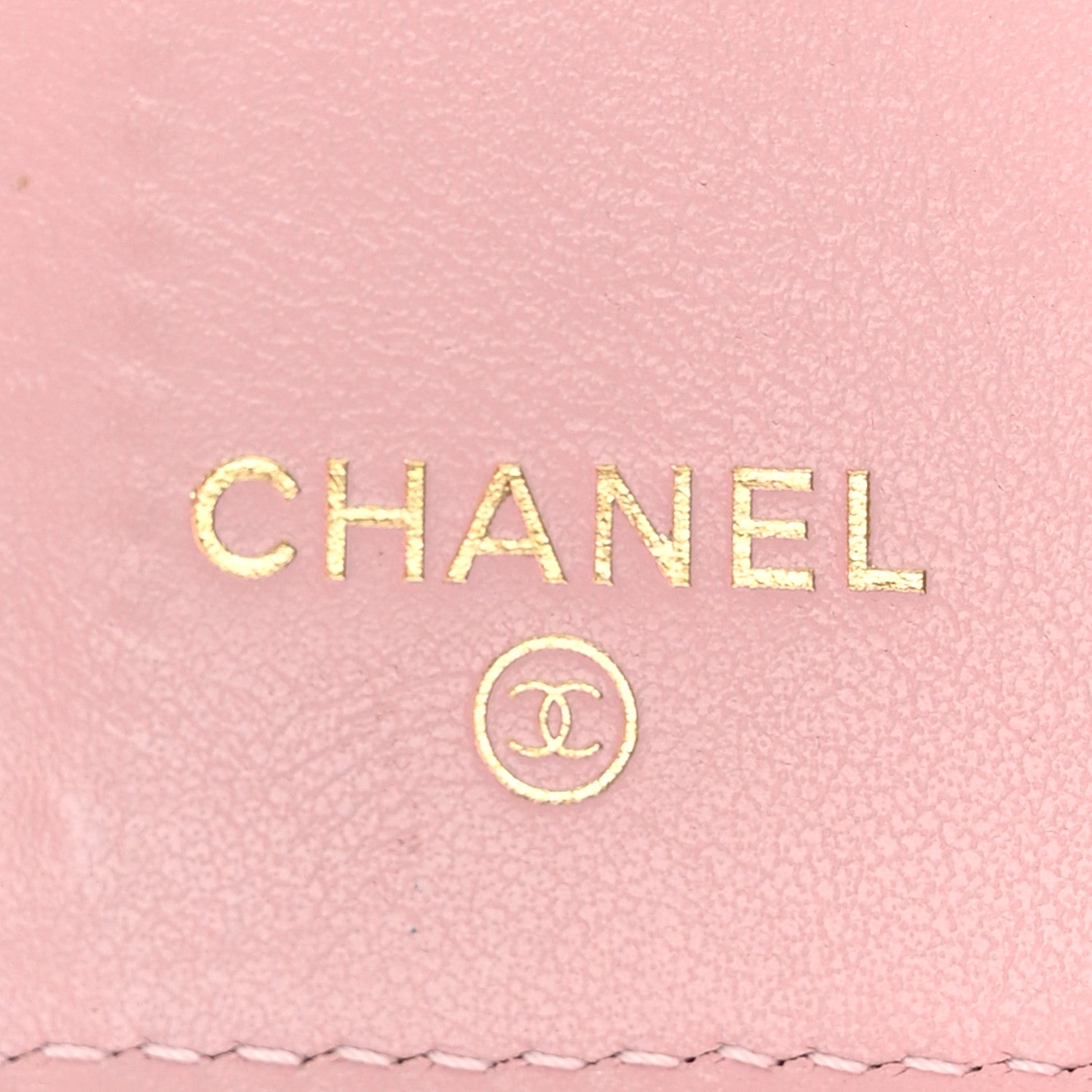 Chanel Caviar Quilted Studded CC Double Flap Wallet Light Pink 6 of 10