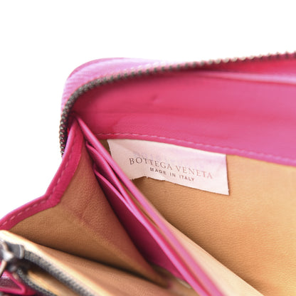 Bottega Veneta Nappa Intrecciato Zip Around Wallet Rosa Shock 7 of 10