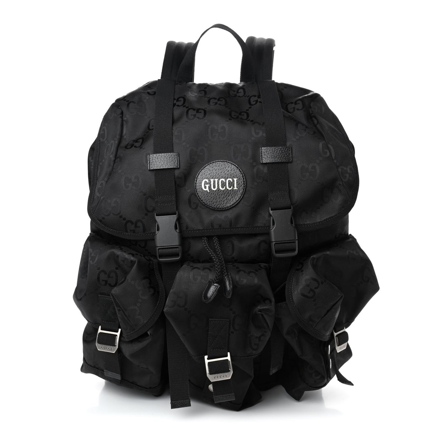 Econyl Nylon Monogram Off The Grid Utility Pocket Backpack Black