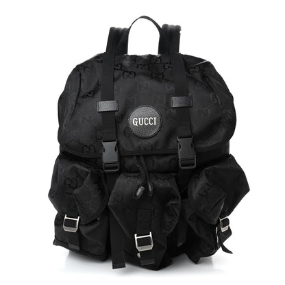 Gucci Econyl Nylon Monogram Off The Grid Utility Pocket Backpack Black 1 of 4