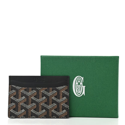 Goyard Goyardine Saint Sulpice Card Holder Black 7 of 7