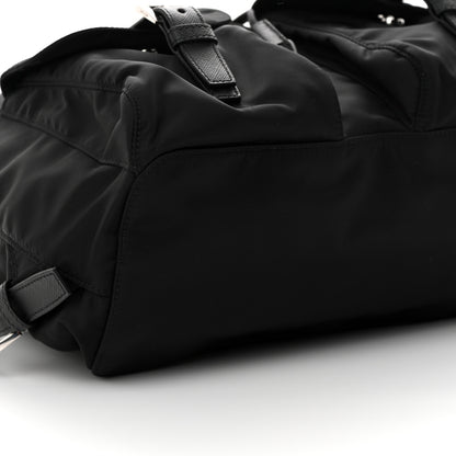 Prada Re-Nylon Tessuto Saffiano Medium Backpack Black 10 of 11