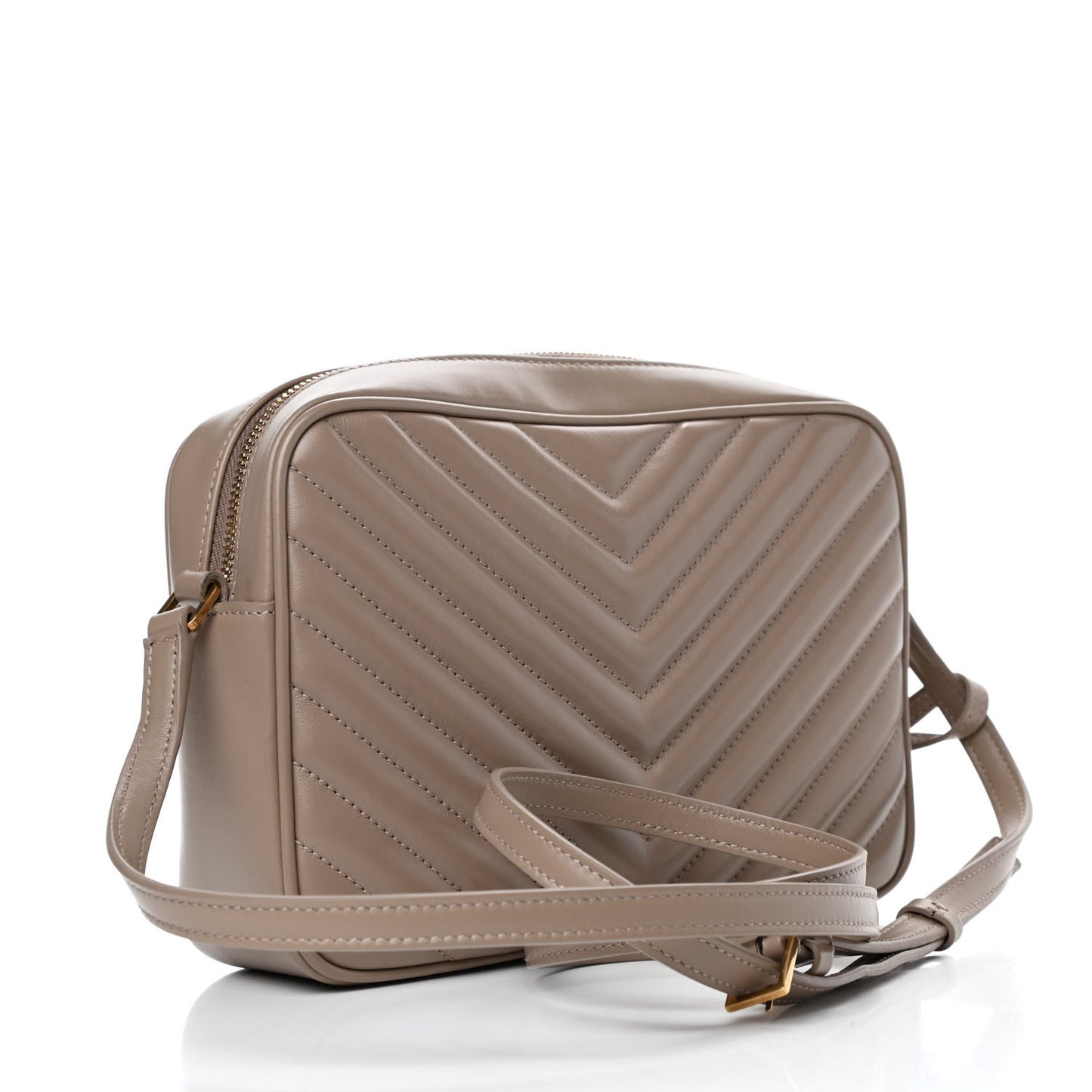 Calfskin Matelasse Monogram Lou Camera Bag Dusty Grey