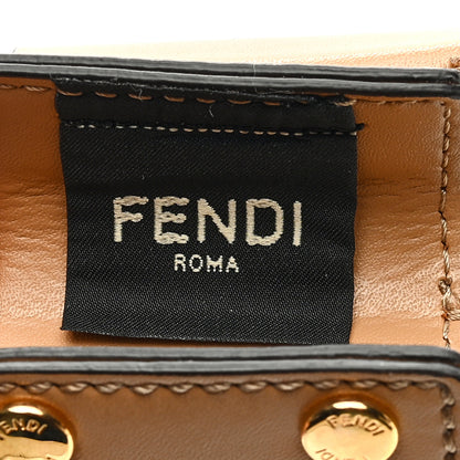 Fendi Recycled Plastic Vitello Liberty Matte Small Fendi Basket White Ice Miele Scuro 6 of 10