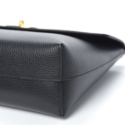 Mulberry Classic Grain Calfskin Large Darley Cosmetic Pouch Black 8 of 8