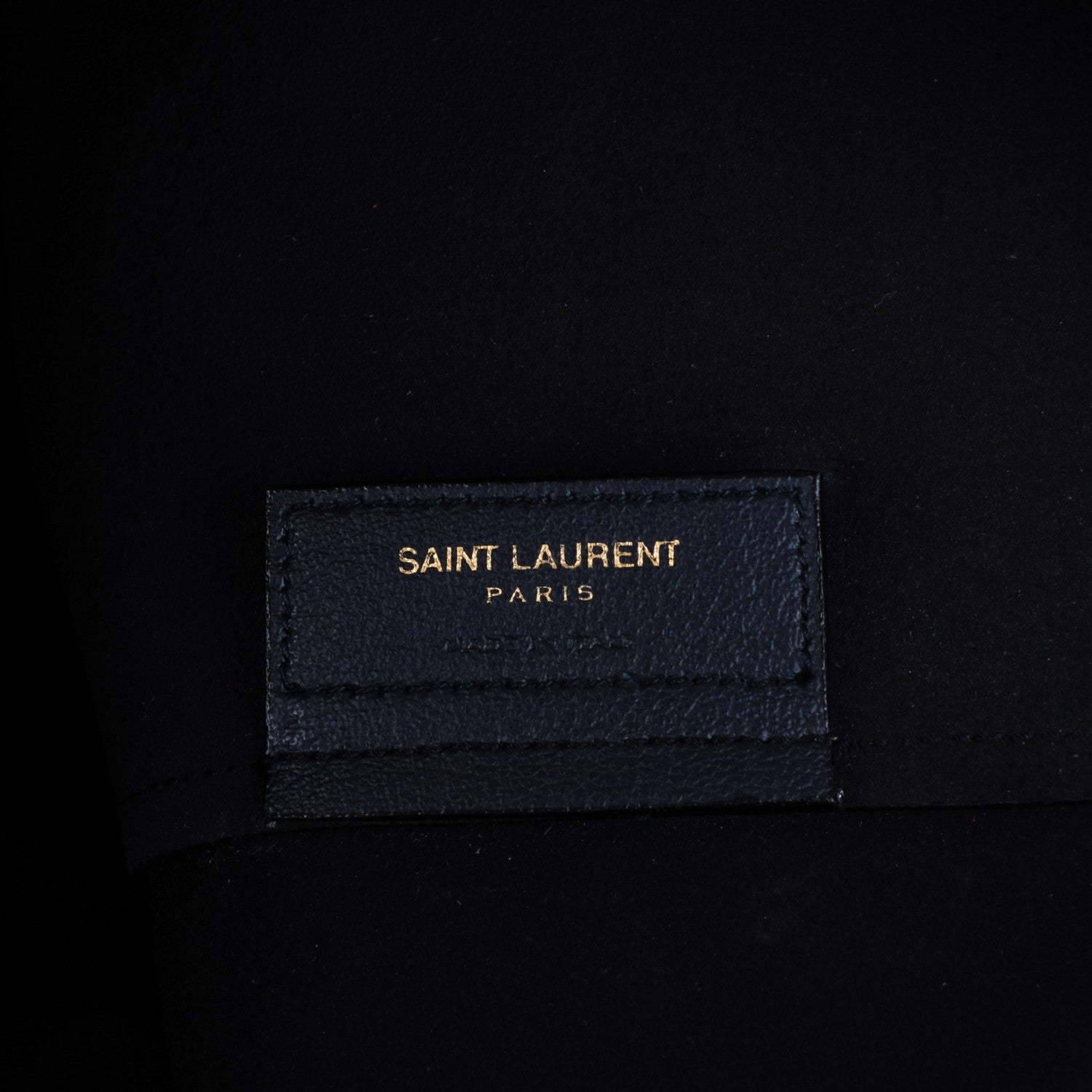 Saint Laurent Calfskin Large Shopping Tote Deep Marine 7 of 8